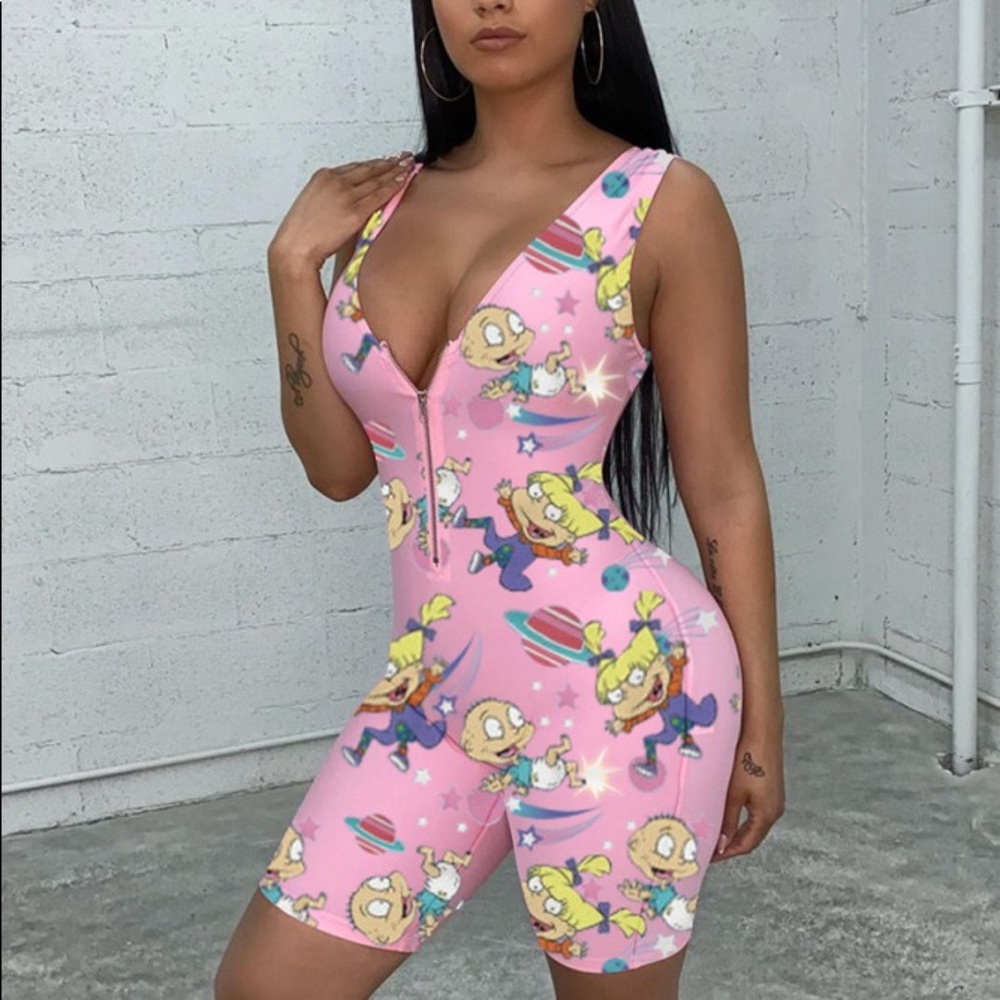 Women’s Stretch Bodysuit with Zipper